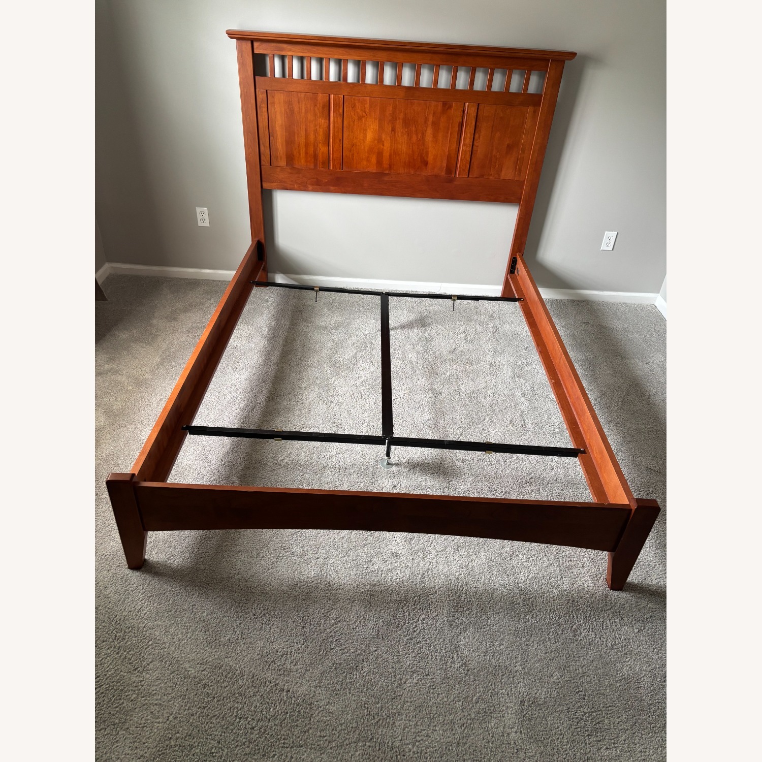 Pine Wood Queen Size Bed Frame - image-2