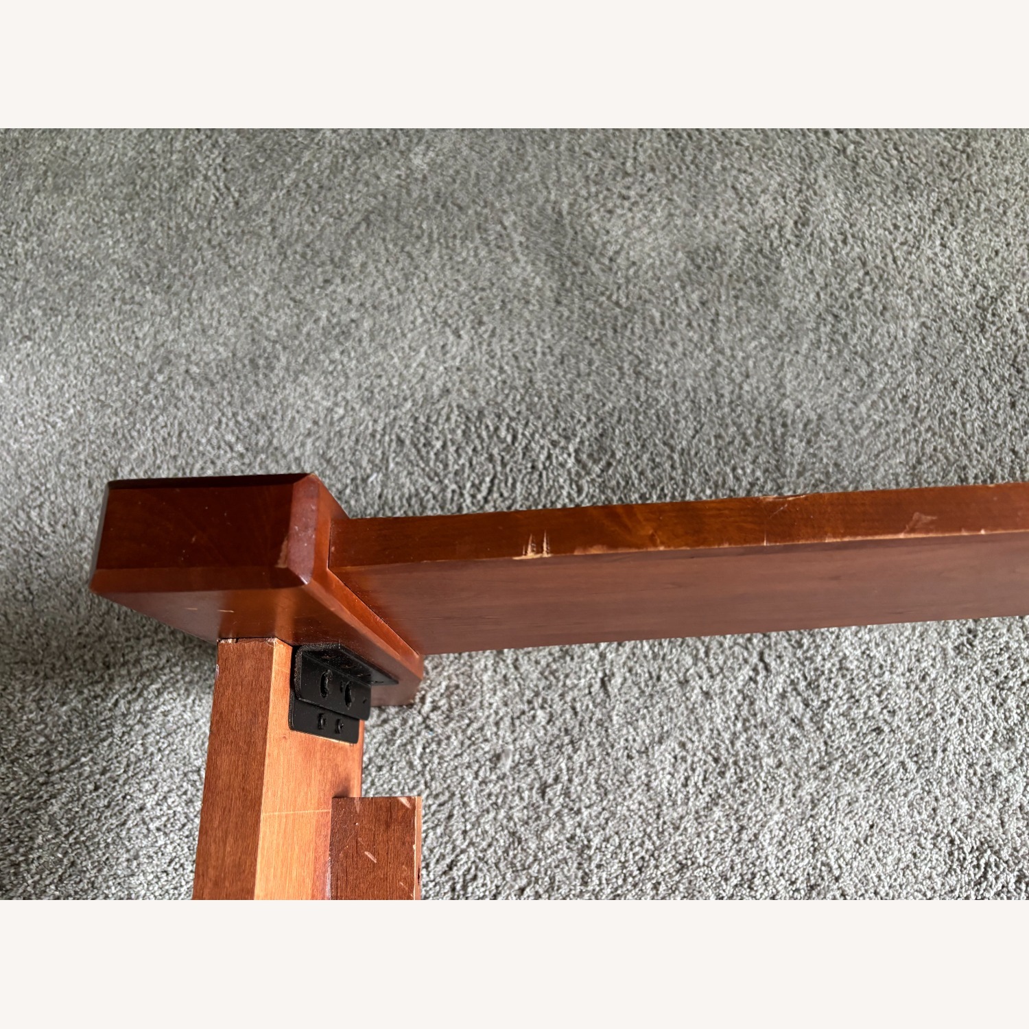 Pine Wood Queen Size Bed Frame - image-6