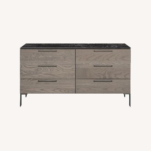 Used Room & Board Dark Gray Wood Dresser for sale on AptDeco