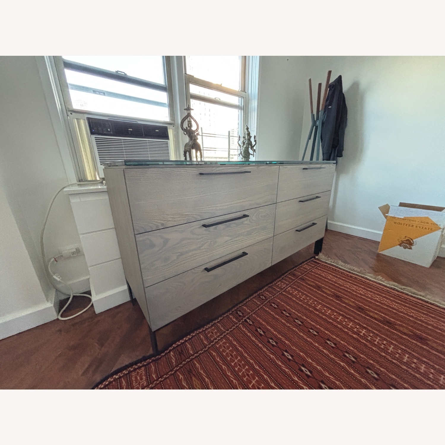 Room & Board Dark Gray Wood Dresser - image-5