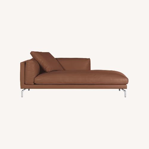 Used Design Within Reach Como Light Brown Chaise Lounge for sale on AptDeco
