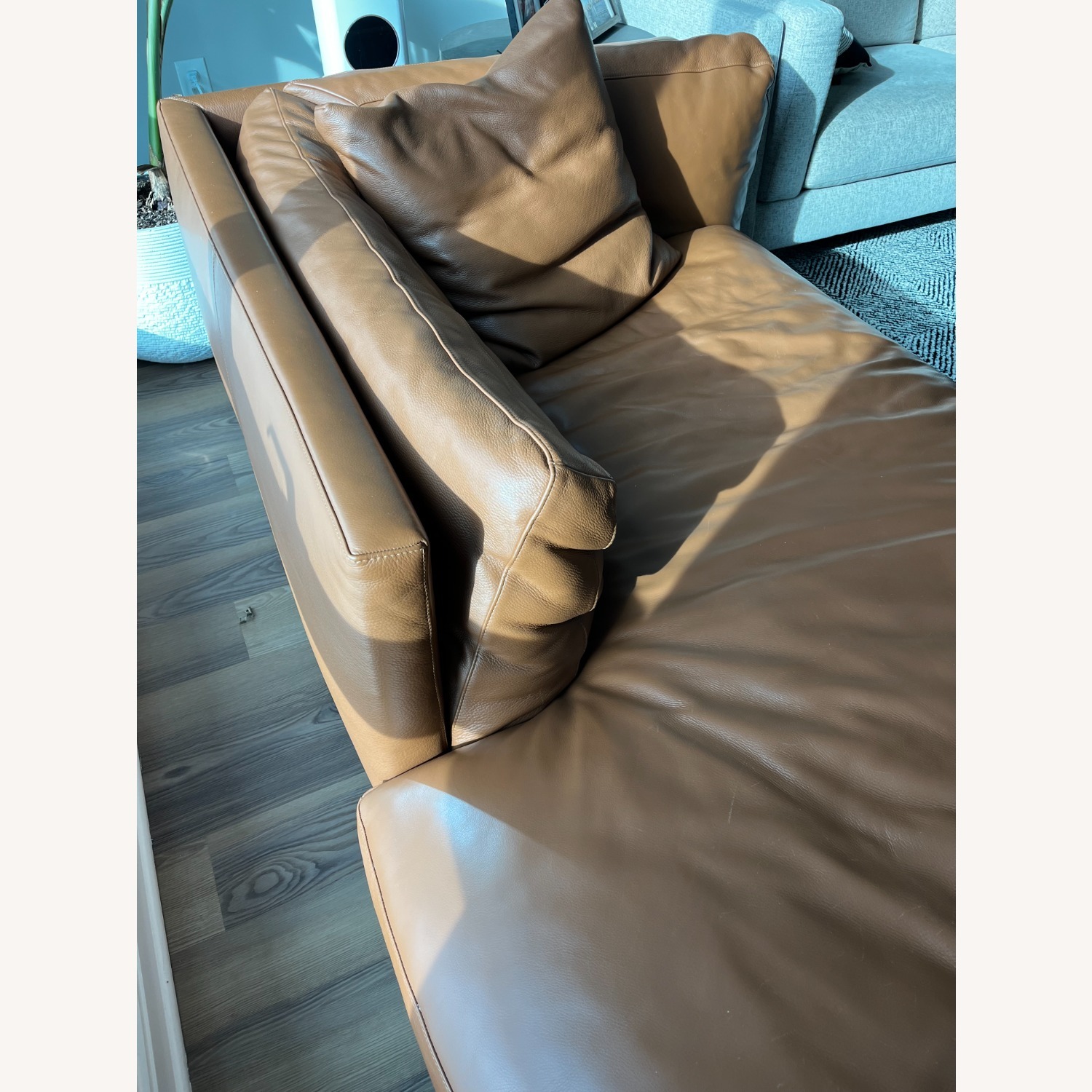 Design Within Reach Como Light Brown Chaise Lounge - image-4