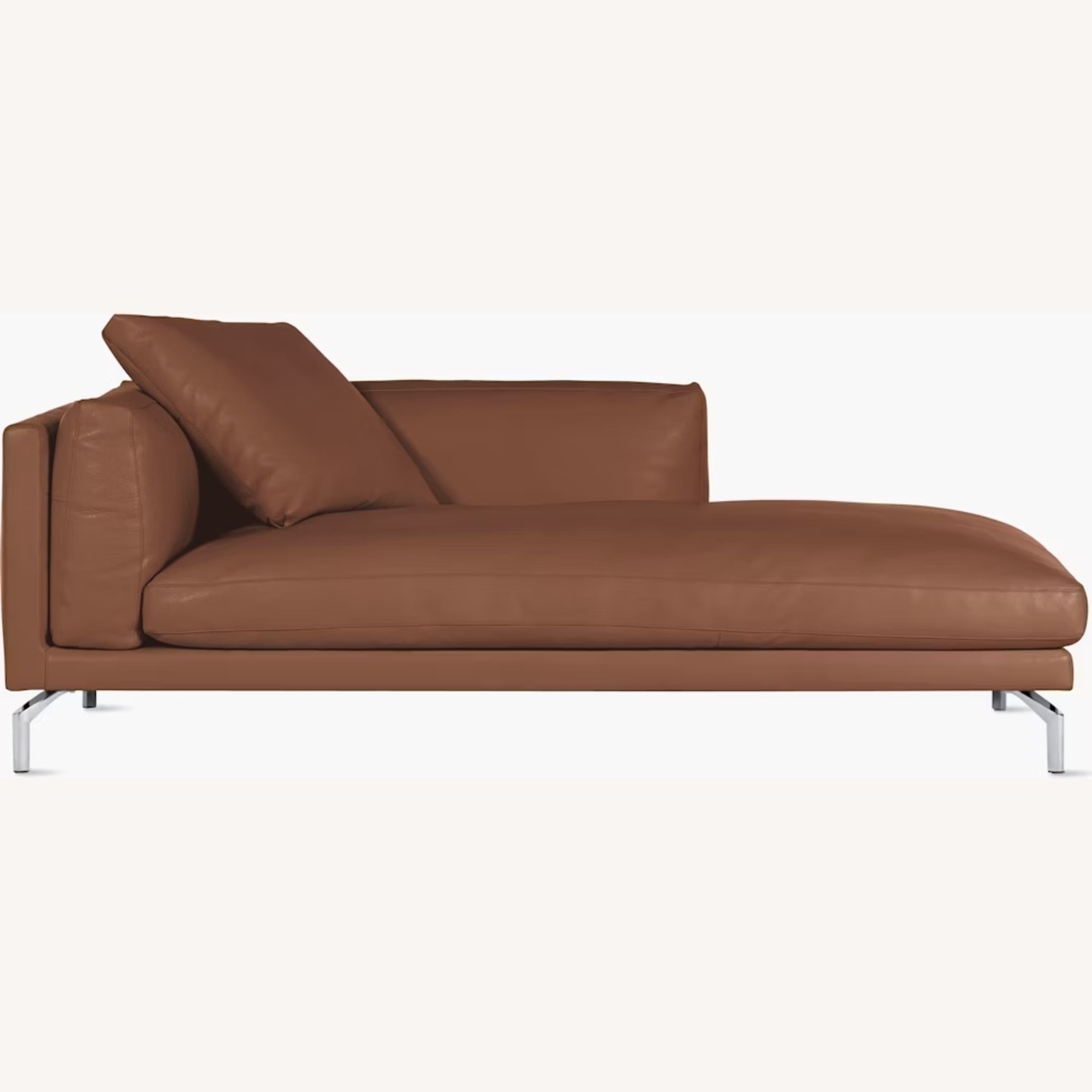 Design Within Reach Como Light Brown Chaise Lounge - image-5