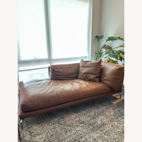 Used Design Within Reach Como Light Brown Chaise Lounge for sale on AptDeco