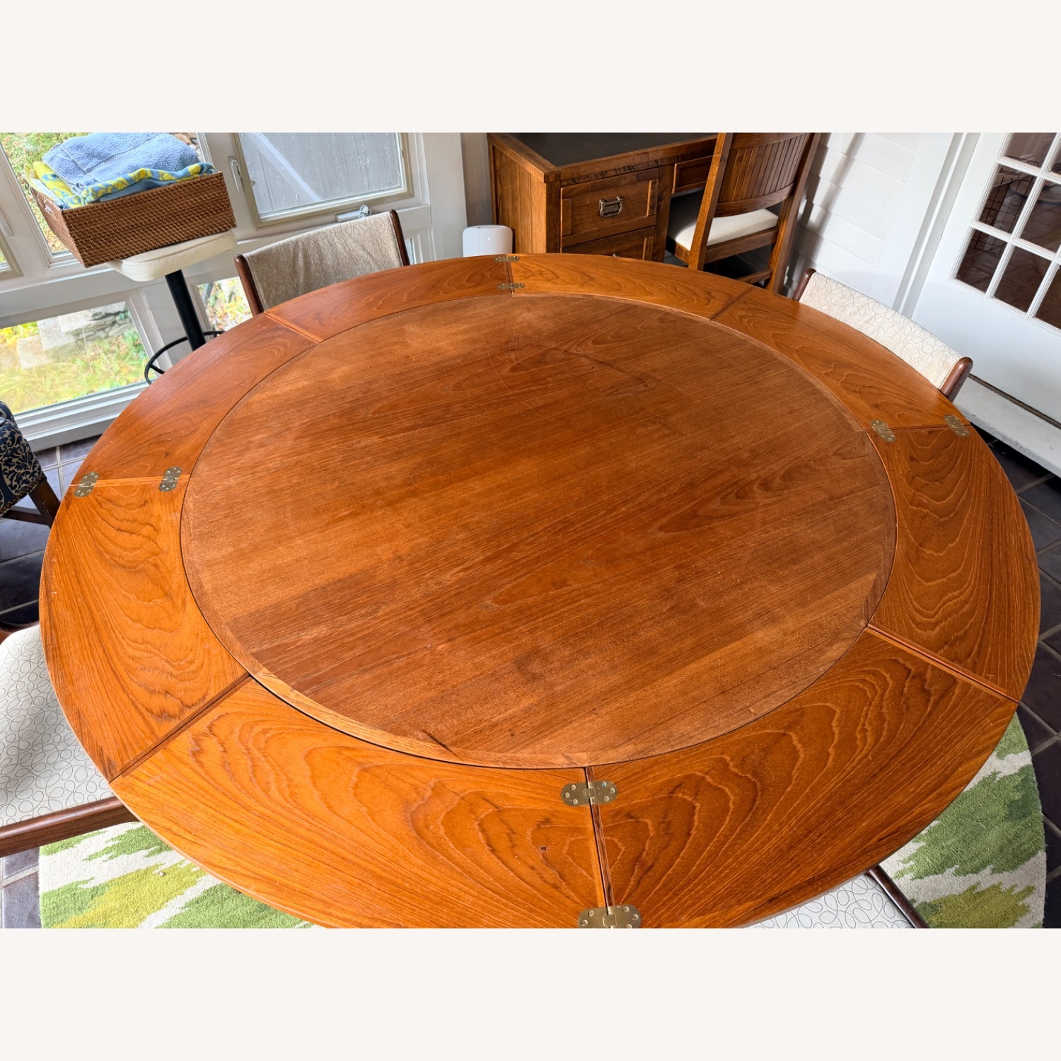 Lotus/ Flip Flap Dining Table in Teak by Dyrlund - image-6