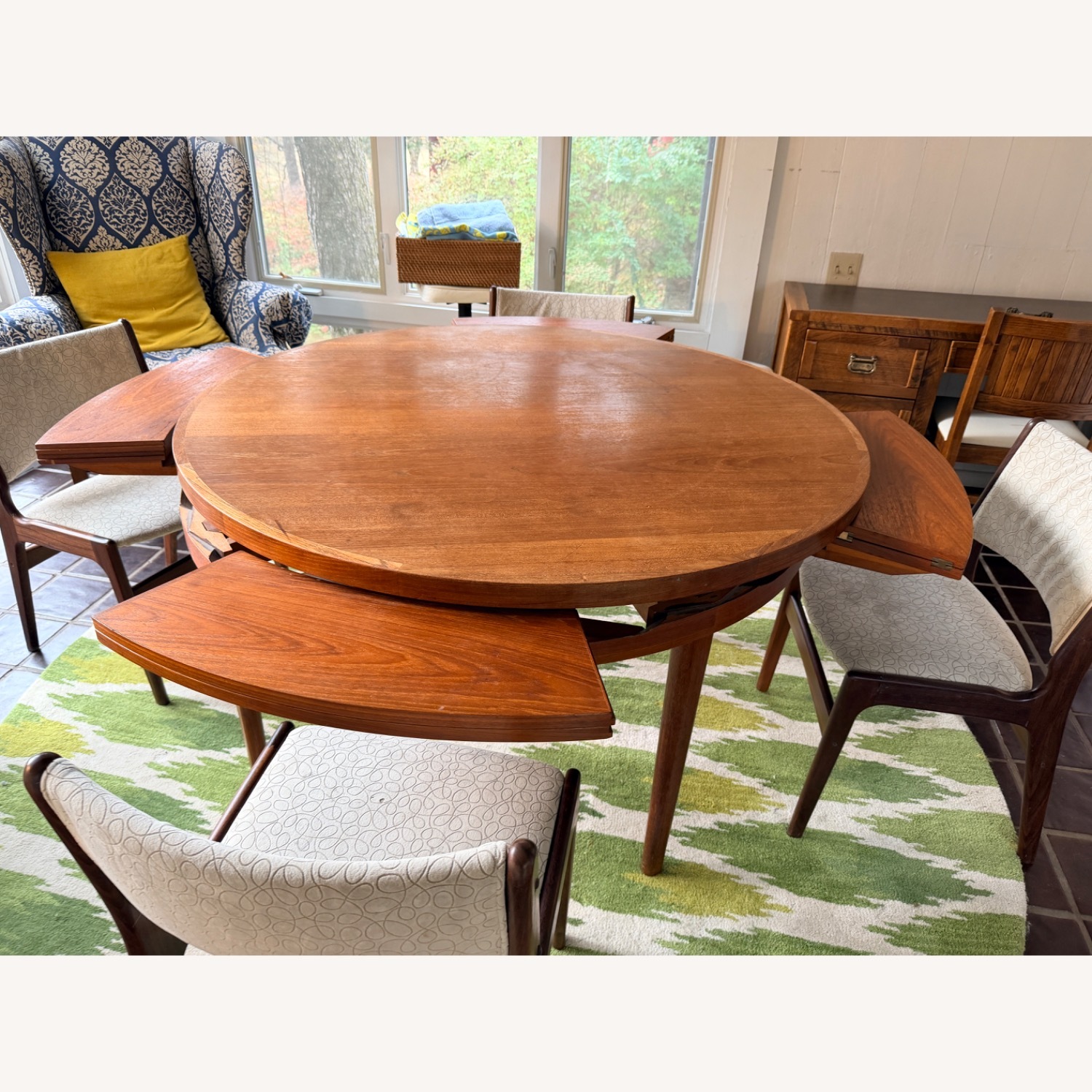 Lotus/ Flip Flap Dining Table in Teak by Dyrlund - image-3