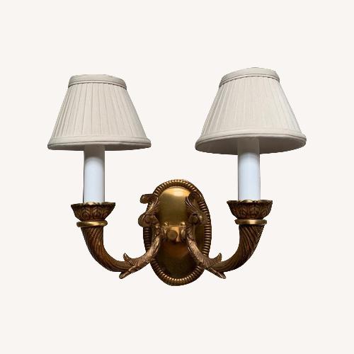Used Metropolitan Display Gold Metal Wall Lamp for sale on AptDeco
