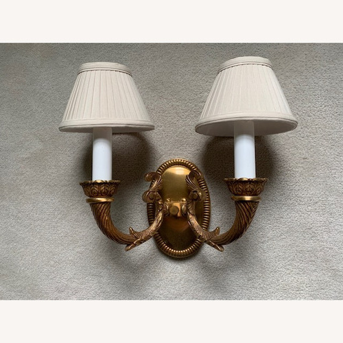 Used Metropolitan Display Gold Metal Wall Lamp for sale on AptDeco