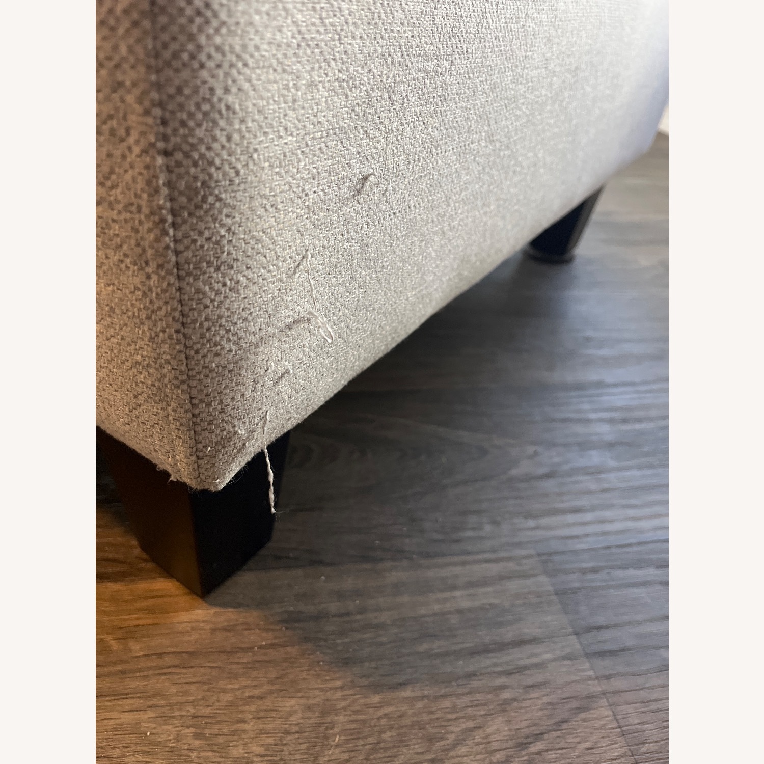 At Home Honeybloom Light Gray Fabric Loveseat - image-3