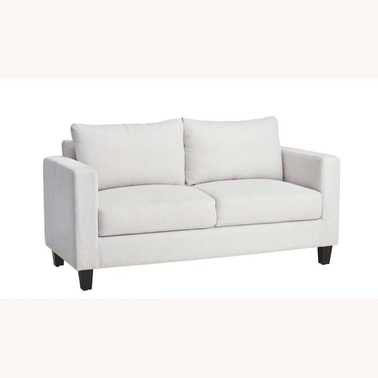 At Home Honeybloom Light Gray Fabric Loveseat - image-5
