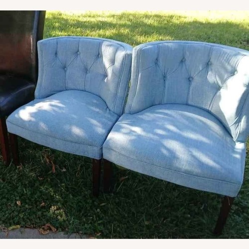 Used Light Blue Accent Chairs for sale on AptDeco