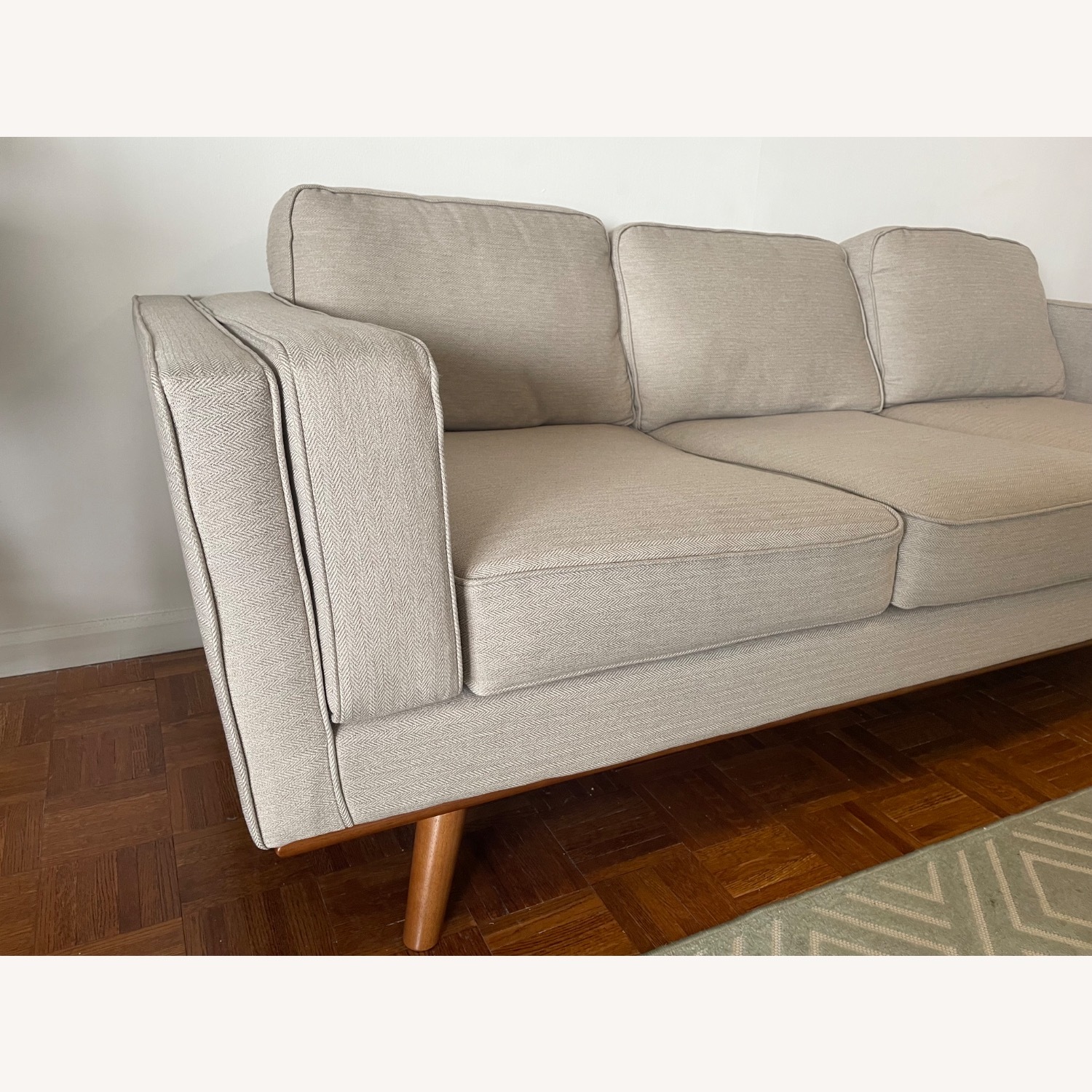 AllModern Natural Fabric 3+ Seater Sofa - image-1