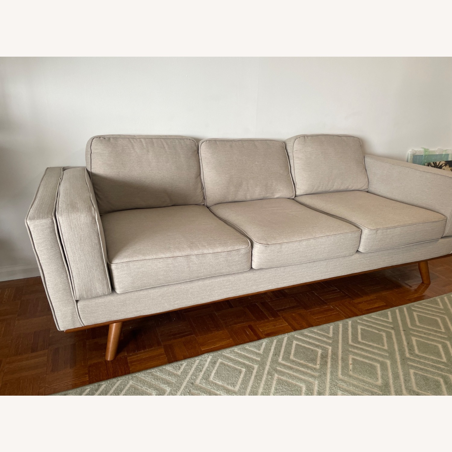 AllModern Natural Fabric 3+ Seater Sofa - image-2