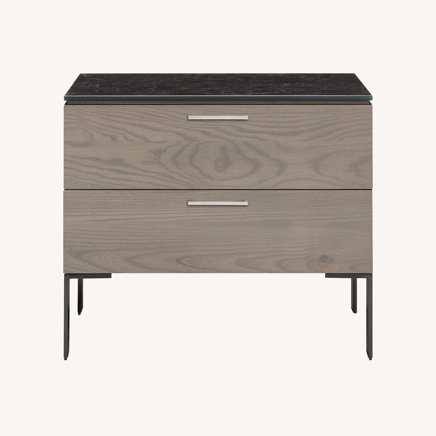 Room & Board Kenwood Dark Gray Wood Nightstands - image-0
