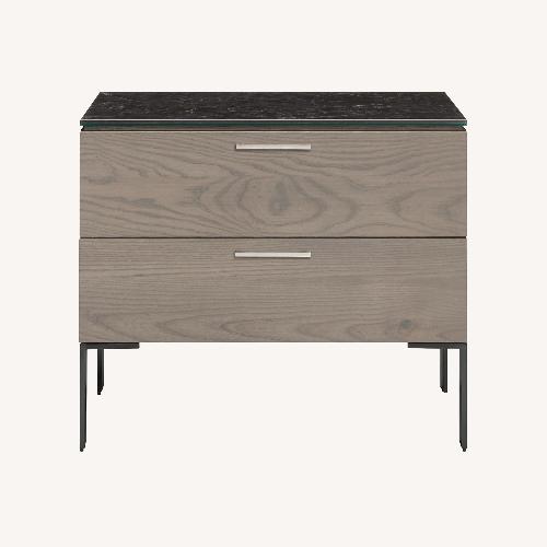 Used Room & Board Kenwood Dark Gray Wood Nightstands for sale on AptDeco