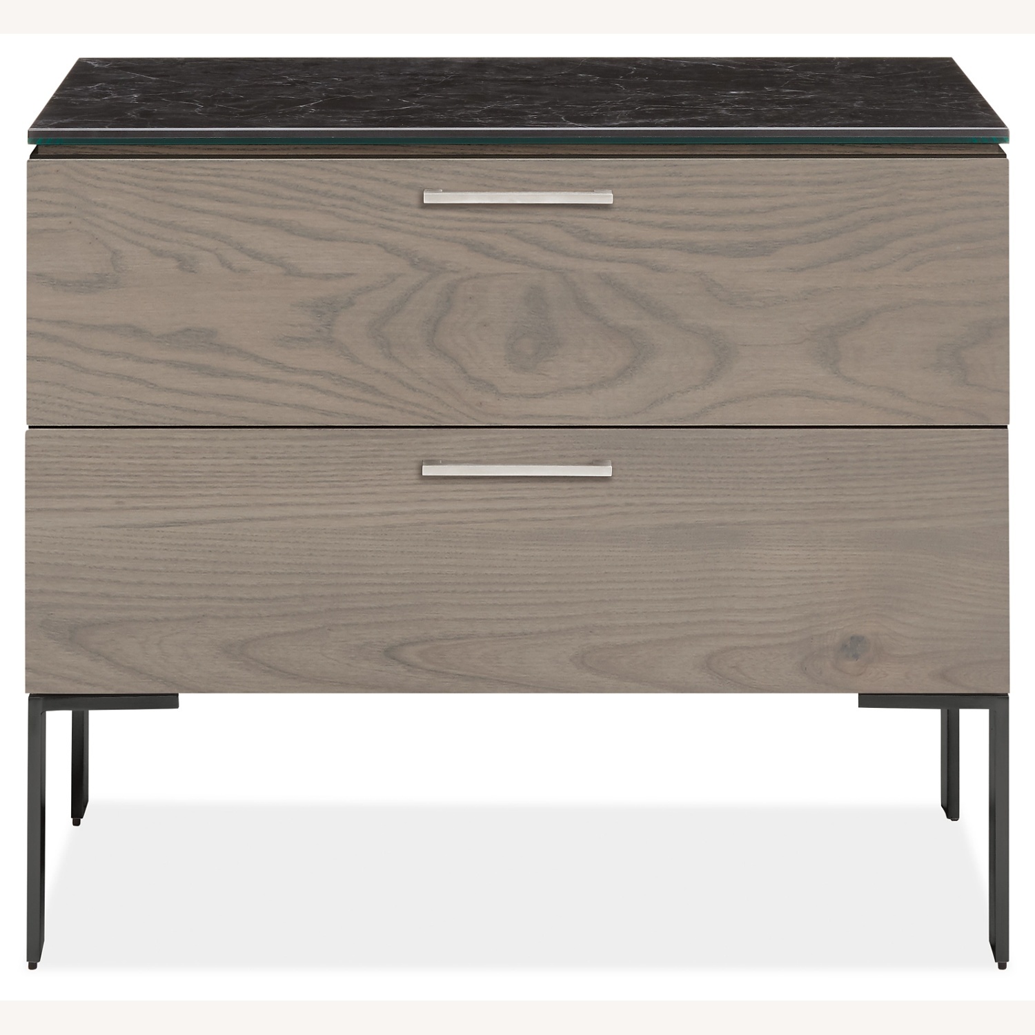 Room & Board Kenwood Dark Gray Wood Nightstands - image-4