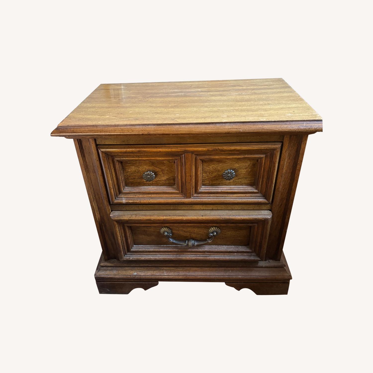 Vintage/Antique Finds Dark Brown Nightstands - image-0