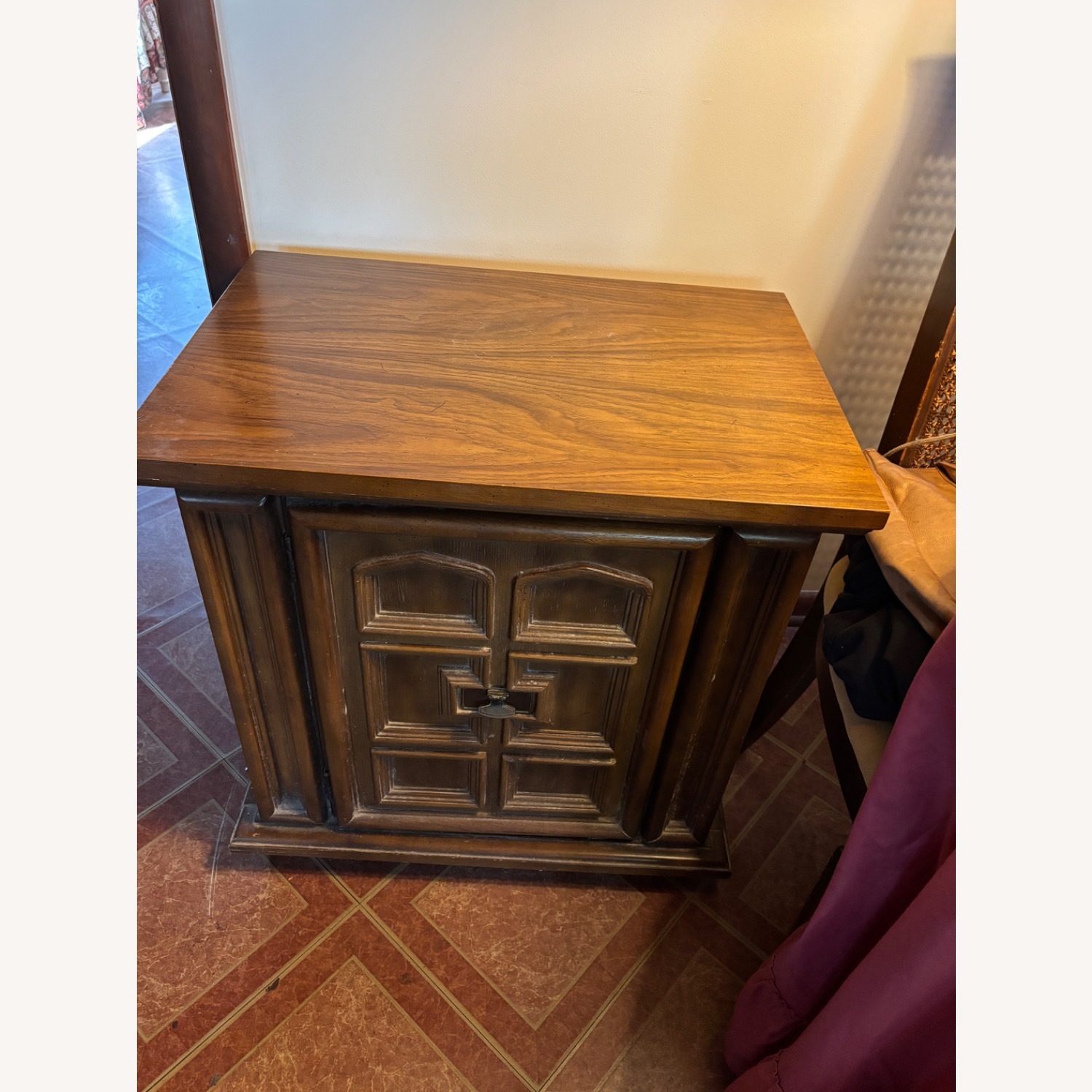 Vintage/Antique Finds Dark Brown Nightstands - image-3