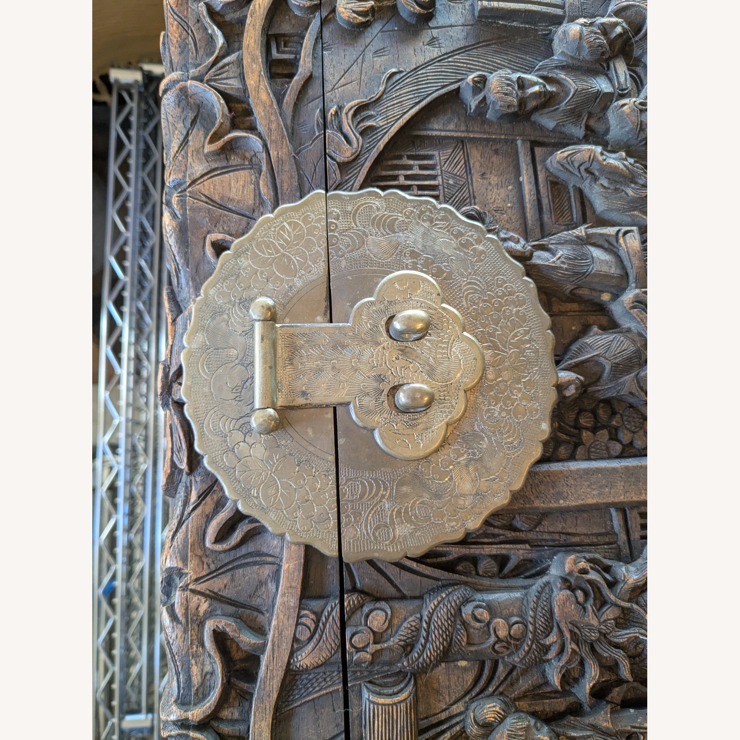 Vintage/Antique Finds Dark Brown Wood Chest - image-2