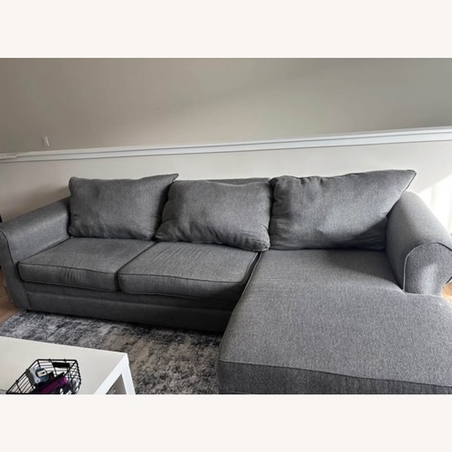 Used Bob's Discount Furniture 2 Piece Sectional for sale on AptDeco