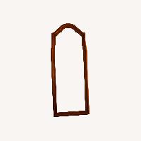 Stroupe Dark Brown Wall Mirror