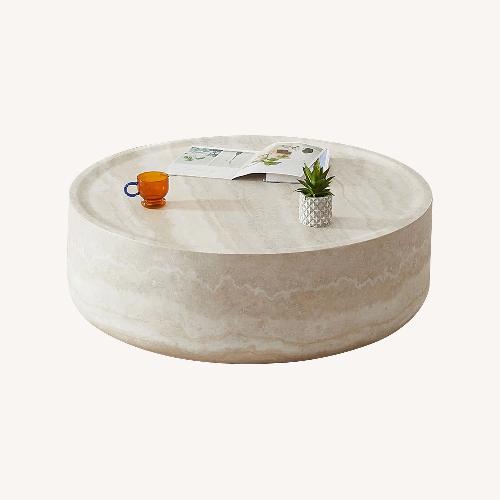 Used Wayfair Natural Ceramic Coffee Table for sale on AptDeco