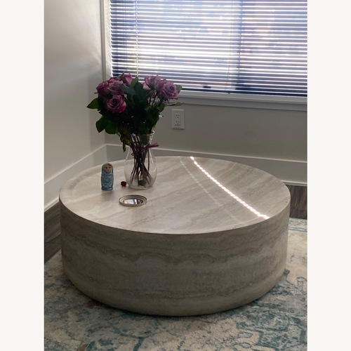 Used Wayfair Natural Ceramic Coffee Table for sale on AptDeco