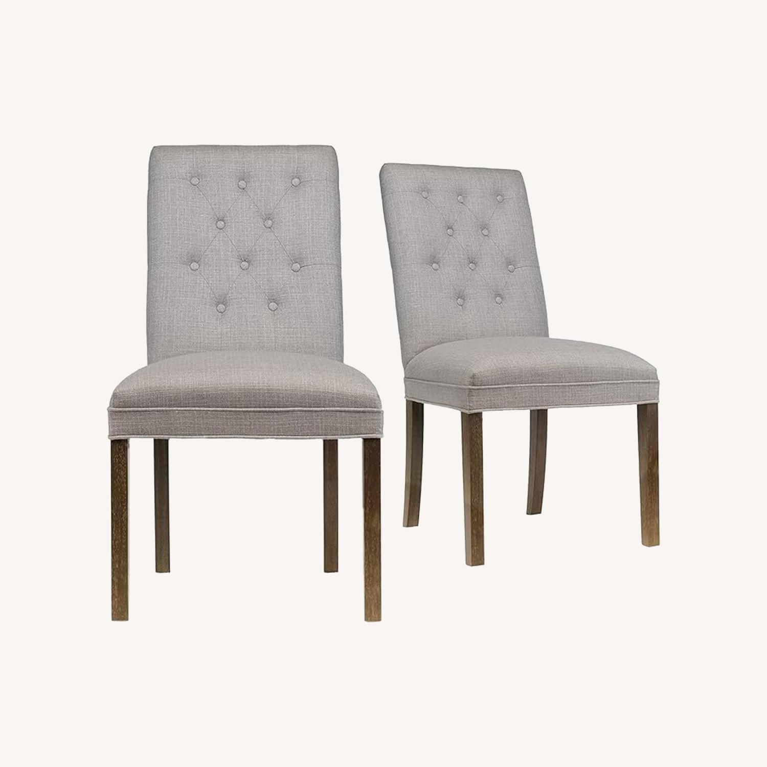 Pair of Beige Accent Chairs - image-0