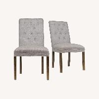 Pair of Beige Accent Chairs