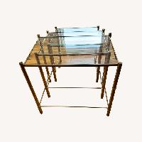 Vintage/Antiques 1970s Brass Nesting Side Tables