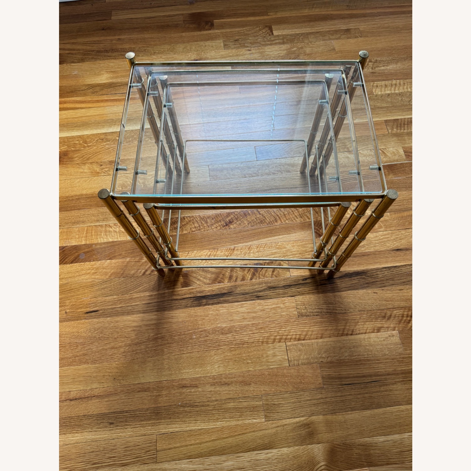 Vintage/Antiques 1970s Brass Nesting Side Tables - image-3