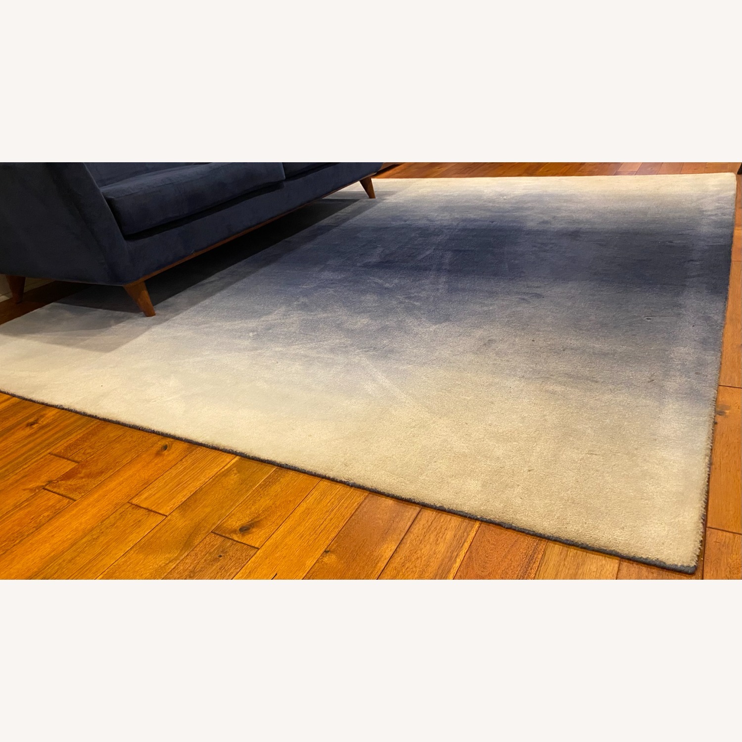 West Elm Horizon Blue Wool Area Rug 8' x 10' - image-2