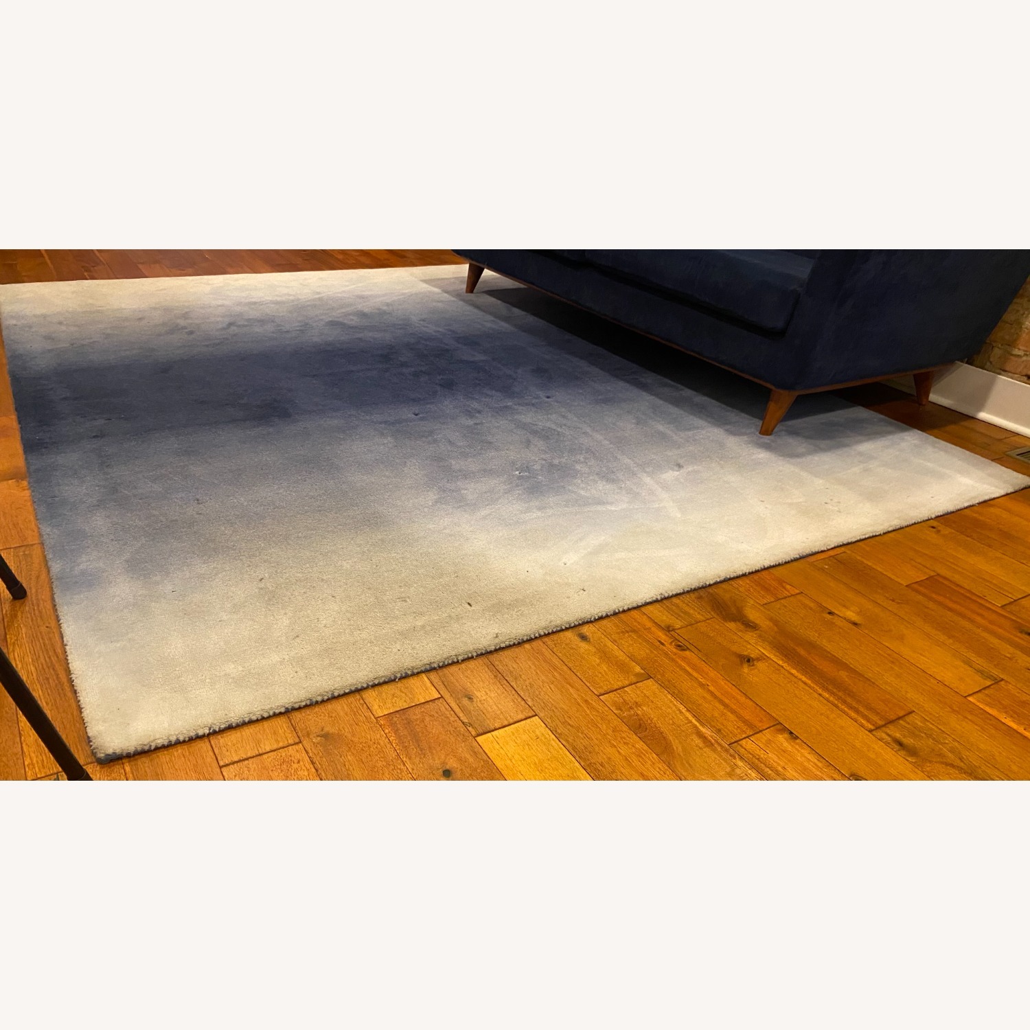 West Elm Horizon Blue Wool Area Rug 8' x 10' - image-3