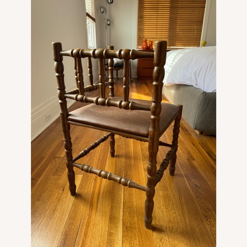 Used Vintage/Antique Finds Dark Brown Accent Chair for sale on AptDeco