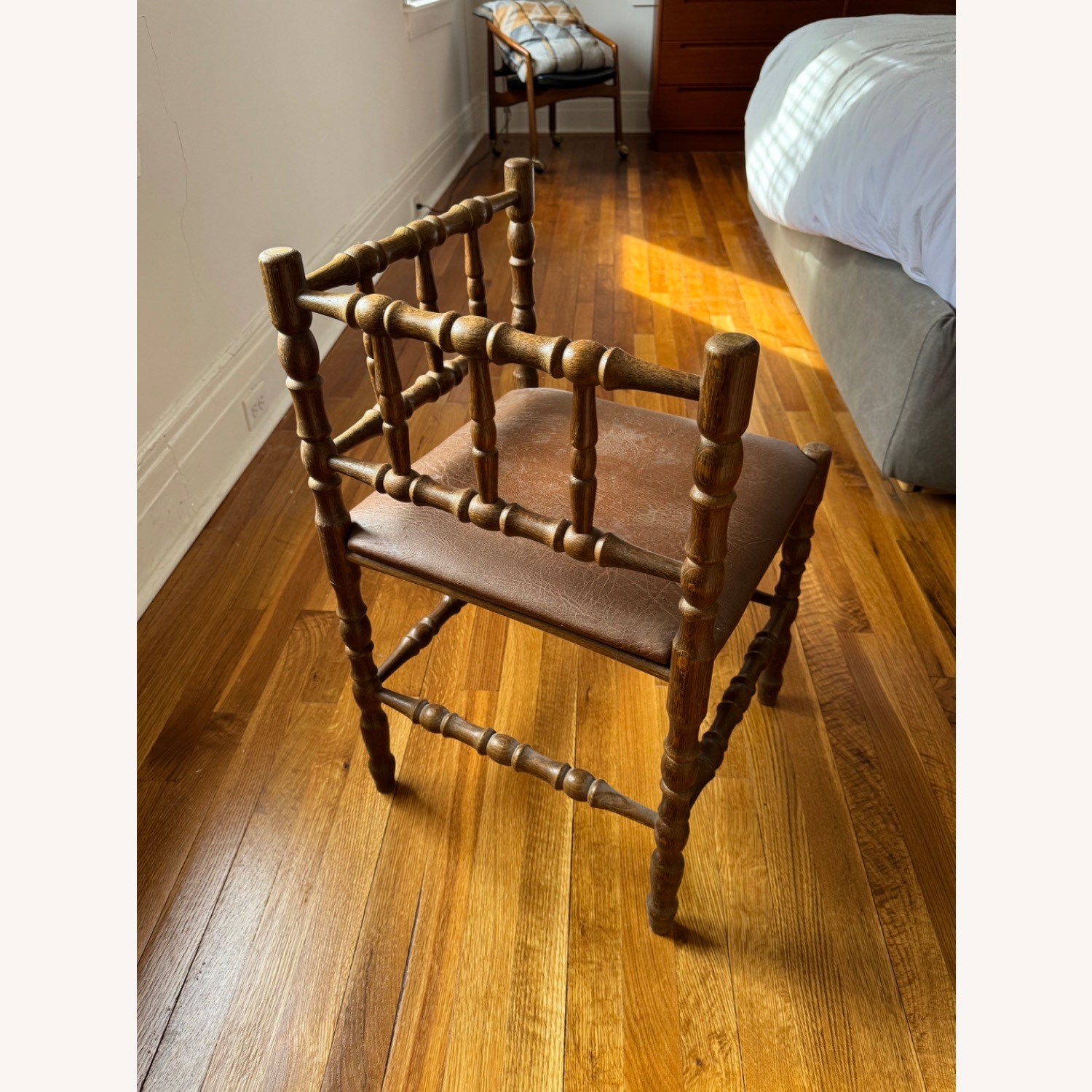 Vintage/Antique Finds Dark Brown Accent Chair - image-2