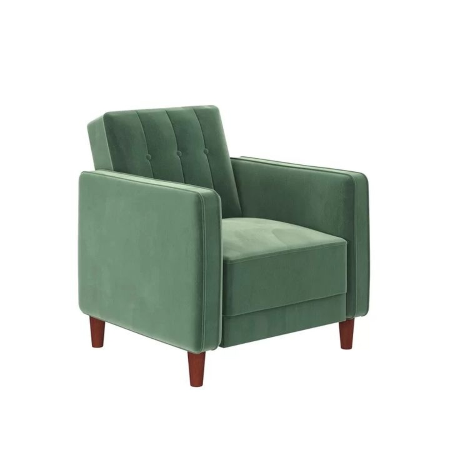 Mercury Row Green Velvet Armchair - image-7