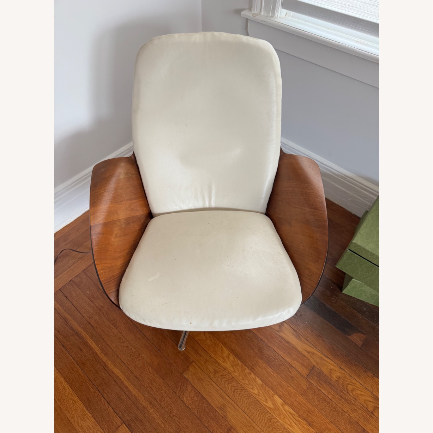 Vintage/Antique Dark Brown Wood Armchair - image-2