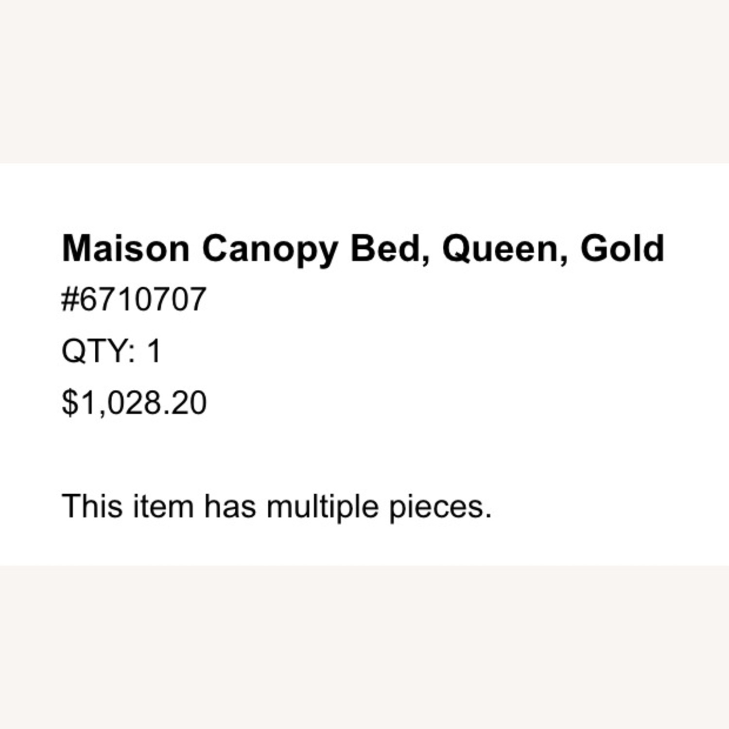 Pottery Barn Teen Maison Gold Metal Queen Bed - image-4