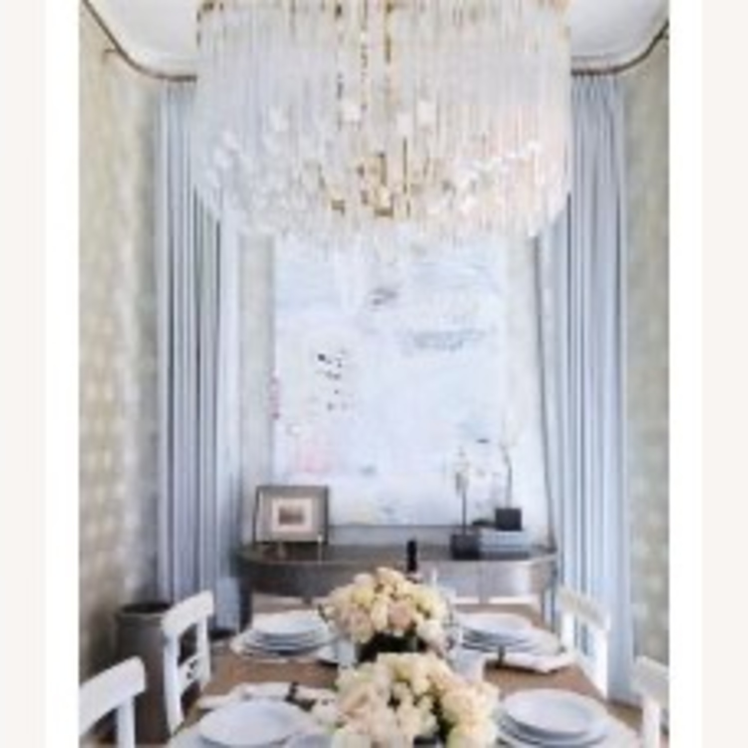 Visual Comfort Large Brass Round Chandelier Light - image-3