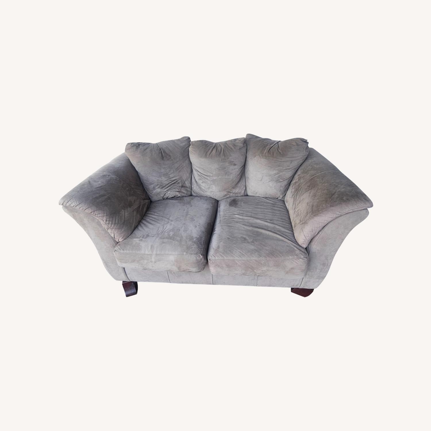 Klaussner Furniture Light Brown Loveseat - image-0