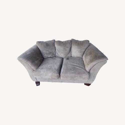 Used Klaussner Furniture Light Brown Loveseat for sale on AptDeco