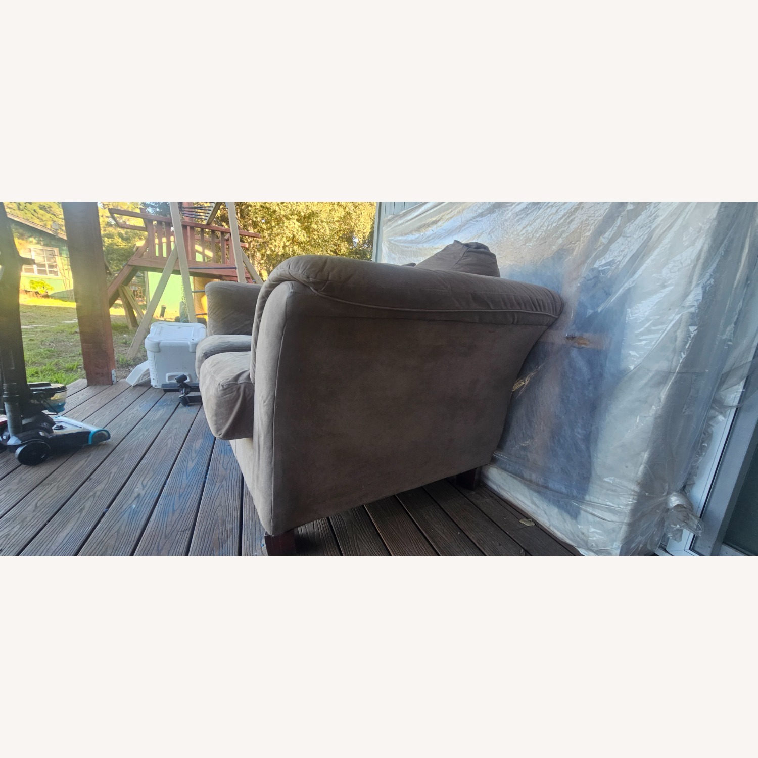 Klaussner Furniture Light Brown Loveseat - image-4