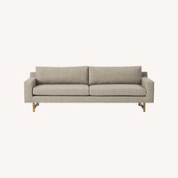 West Elm Light Gray Fabric 2 Seater Sofa