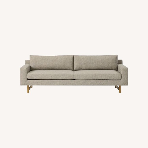 Used West Elm Light Gray Fabric 2 Seater Sofa for sale on AptDeco