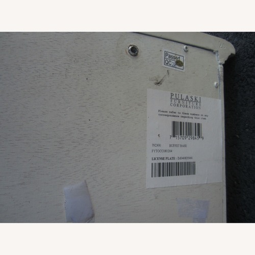 Used Pulaski Furniture White Wood Sideboard for sale on AptDeco