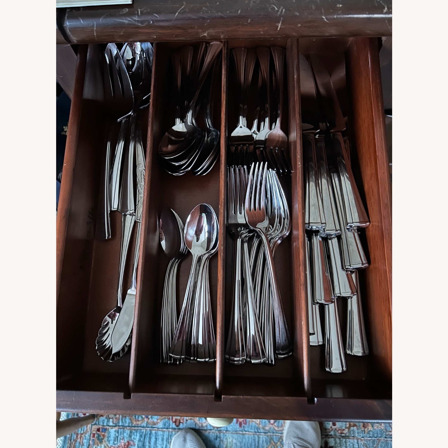 Ethan Allen Dining Room Buffet/Hutch - image-10