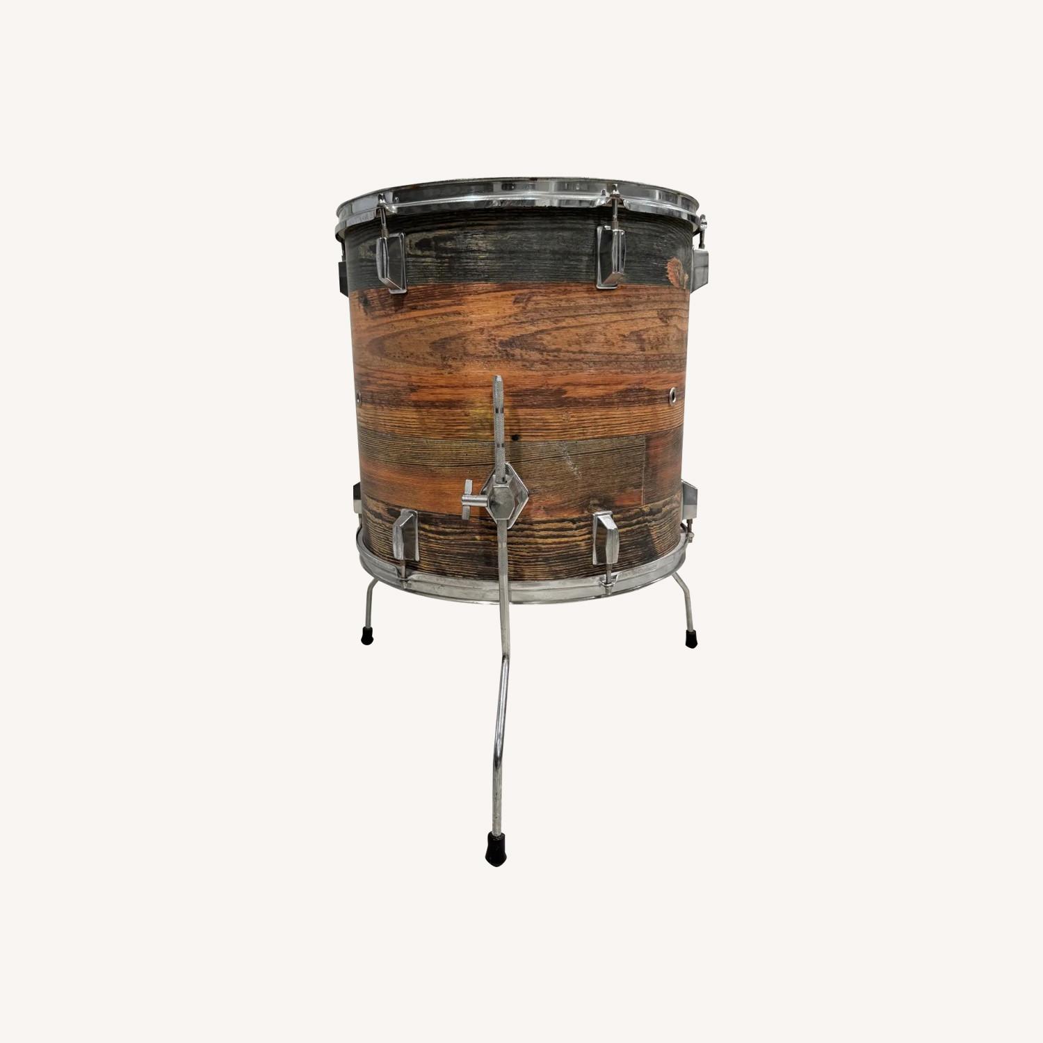 Light Brown Wood Side Table - image-5