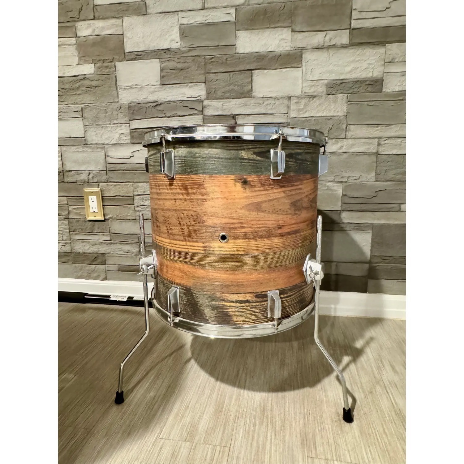 Light Brown Wood Side Table - image-3