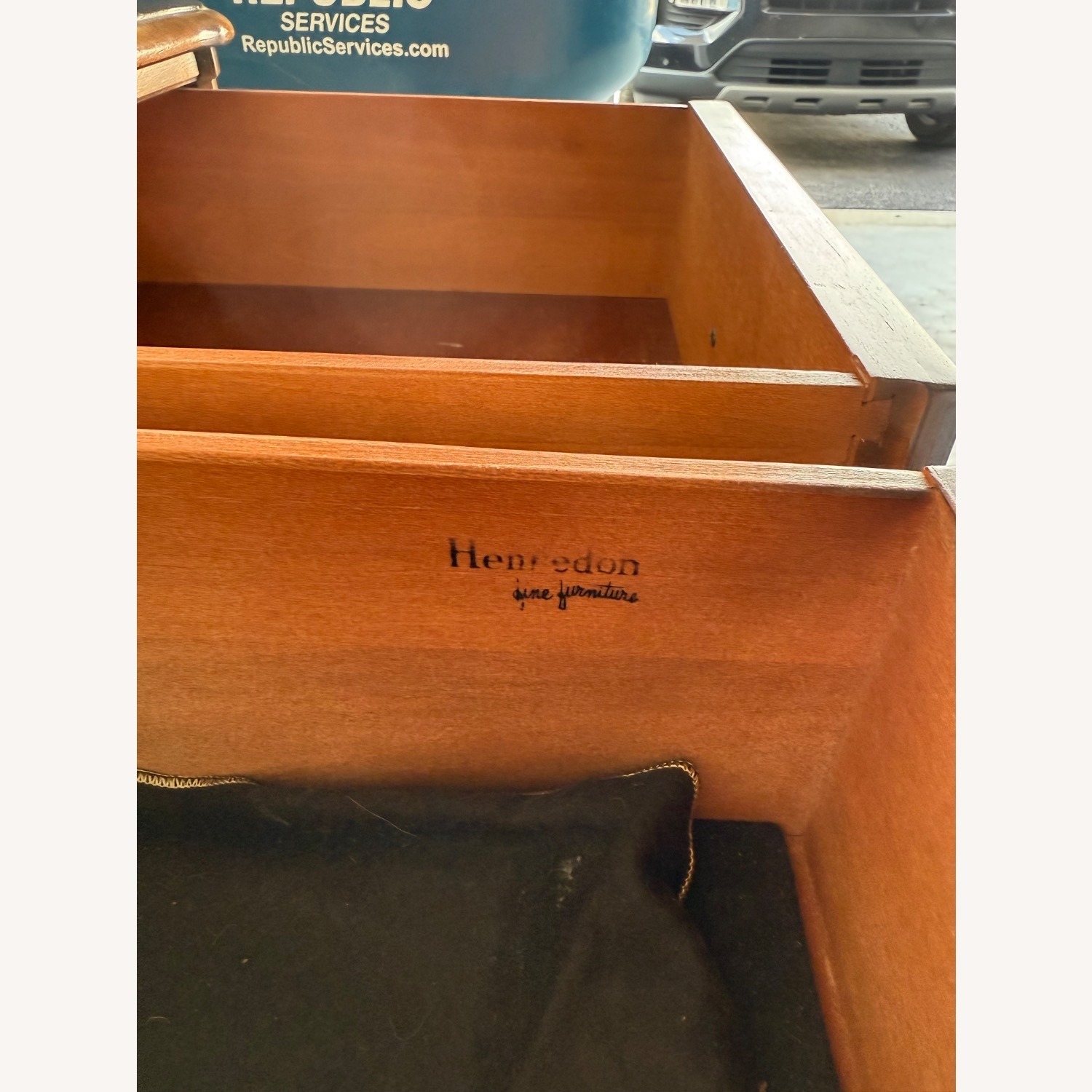 Henredon Dark Brown Wood Sideboard - image-2