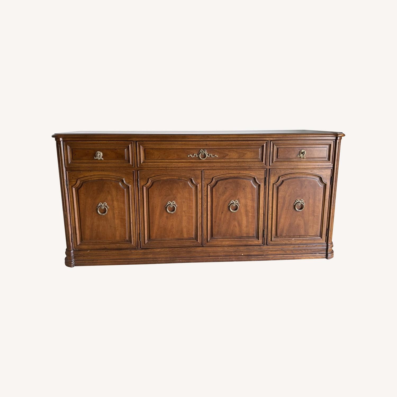 Henredon Dark Brown Wood Sideboard - image-0